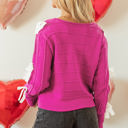  Bow Knot Round Neck Loose Sweater