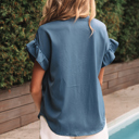  Briana Ruched Short Sleeve Shirt