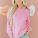  Brinley Drop Shoulder Loose Sweatshirt