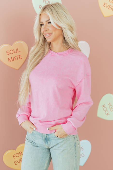 Brinley Drop Shoulder Loose Sweatshirt
