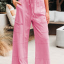  Brittany Mineral Wash Exposed Seam Drawstring Cargo Pants