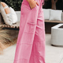 Brittany Mineral Wash Exposed Seam Drawstring Cargo Pants