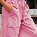  Brittany Mineral Wash Exposed Seam Drawstring Cargo Pants