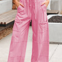  Brittany Mineral Wash Exposed Seam Drawstring Cargo Pants