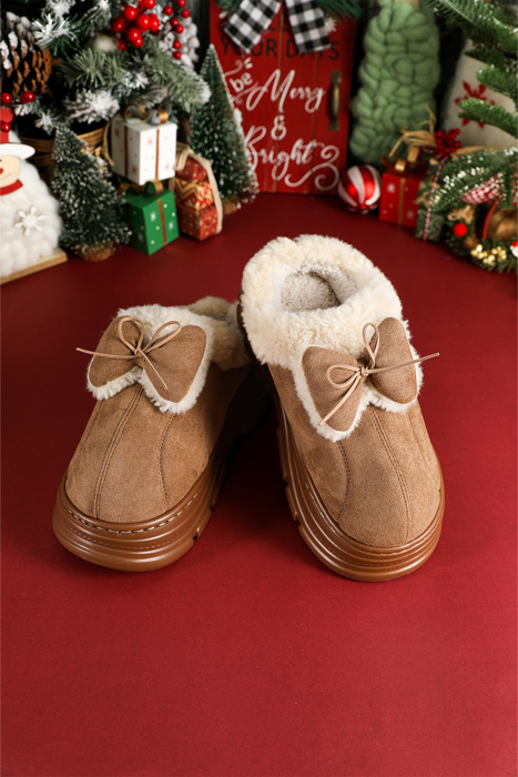Brynlee Bow Decor Clog Slippers
