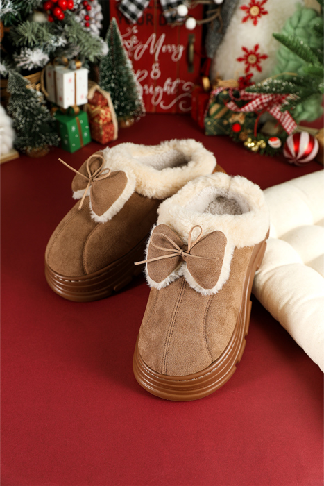 Brynlee Bow Decor Clog Slippers