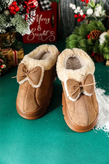 Brynlee Bow Decor Clog Slippers