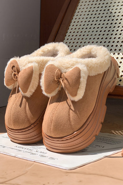 Brynlee Bow Decor Clog Slippers