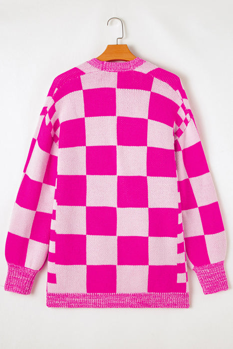 Brynlee Checkered Cardigan