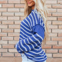  Cadence Stripe Casual Sweater