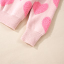  Cali Heart Jacquard Knit Sweater