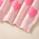  Cali Heart Jacquard Knit Sweater