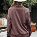  Callie Terry Bow Pattern Drop Shoulder Sweatshirt