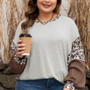  Camila Block Patchwork Dolman PLUS Sweatshirt