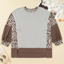  Camila Block Patchwork Dolman PLUS Sweatshirt