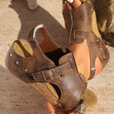  Camila Cut Out Buckle Platform Sandals