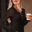  Camilla Slim Henley top Long Sleeve Top