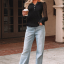  Camilla Slim Henley top Long Sleeve Top