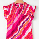  Campbell Abstract Ruffled Blouse