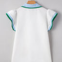 Candace Ruffled Sleeve Collared Blouse