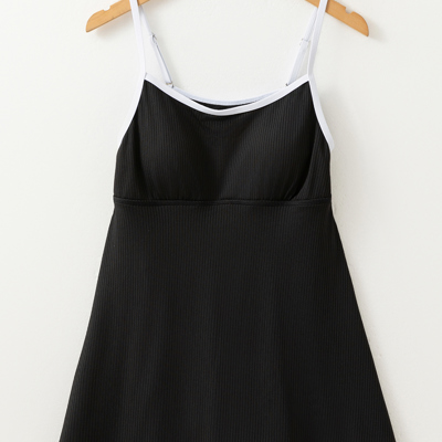 Capri Ribbed Lined Swim Dress