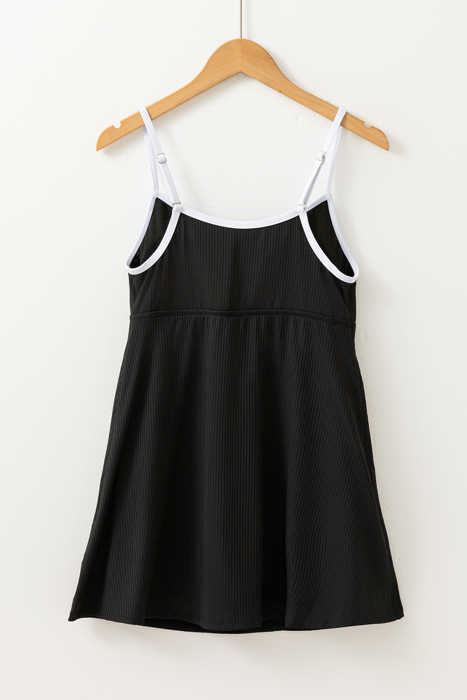 Capri Ribbed Lined Swim Dress
