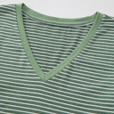  Capri Stripe Stretchy Long Sleeve Top