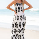 Black Large Carmen Western Aztec Sundress