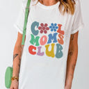  Carter COOL MOMS CLUB Flower Print Crew Neck T Shirt