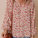  Carter Notched Puff Sleeve Blouse