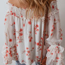  Catalina Off Shoulder Ruffled Sleeve Blouse