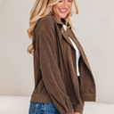  Catherine Lapel Collar Corduroy Jacket