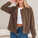  Catherine Lapel Collar Corduroy Jacket