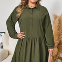 Four Leaf Clover XXXXL Catherine Ruffle Hem Mini PLUS Dress