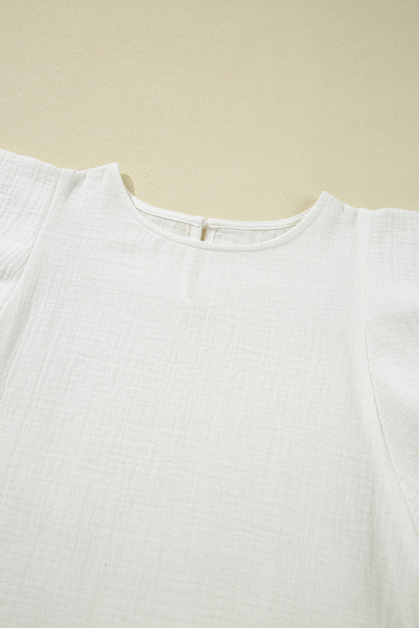 Cecelia Ruffled Flutter Sleeve Blouse