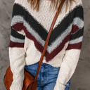  Cecilia Chevron Striped Sweater