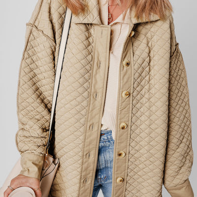 Celeste Quilted Puffer Buttoned Shacket