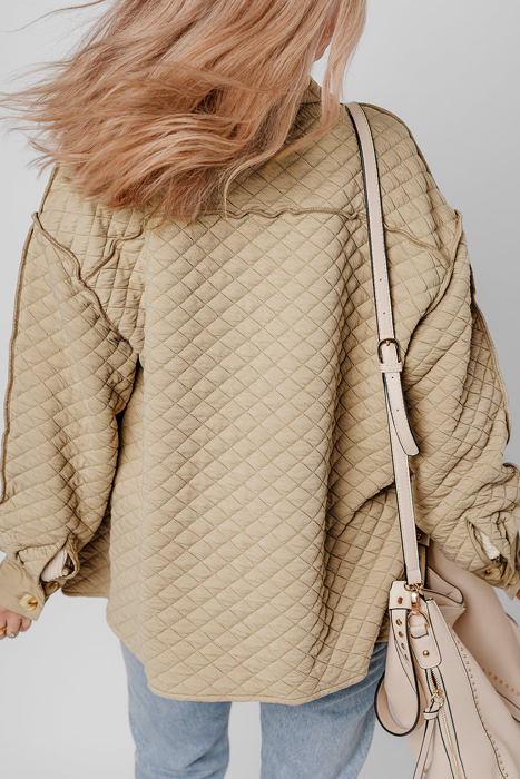 Celeste Quilted Puffer Buttoned Shacket