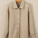  Celeste Quilted Puffer Buttoned Shacket