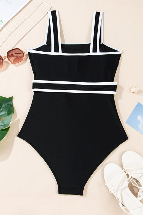 Celine Edge Belted One Piece Swimsuit