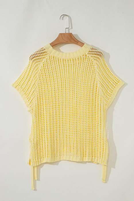 Celine Tied Short Sleeve Sweater