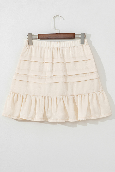 Chana Elastic Waist Mini Skirt
