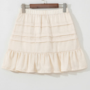  Chana Elastic Waist Mini Skirt