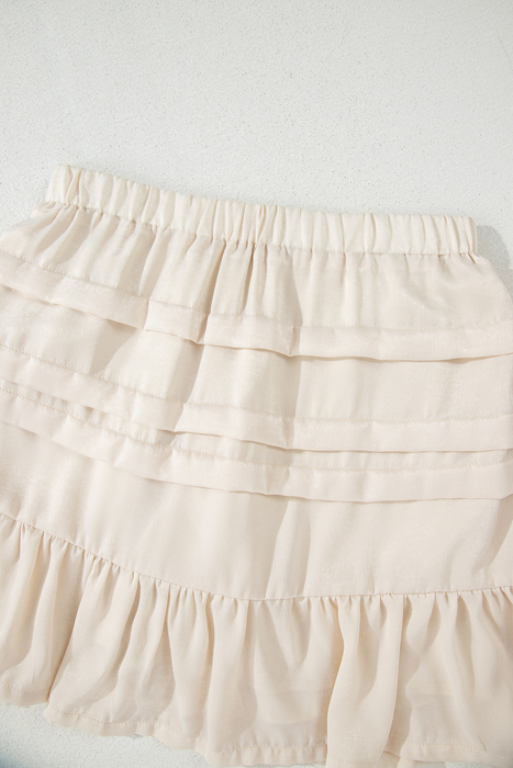 Chana Elastic Waist Mini Skirt