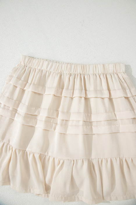 Chana Elastic Waist Mini Skirt