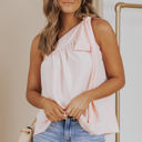  Chana Tie On Shoulder Sleeveless Top