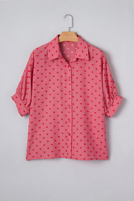 Charlie Sleeve Loose Valentine Shirt