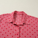  Charlie Sleeve Loose Valentine Shirt