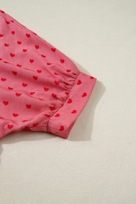 Charlie Sleeve Loose Valentine Shirt