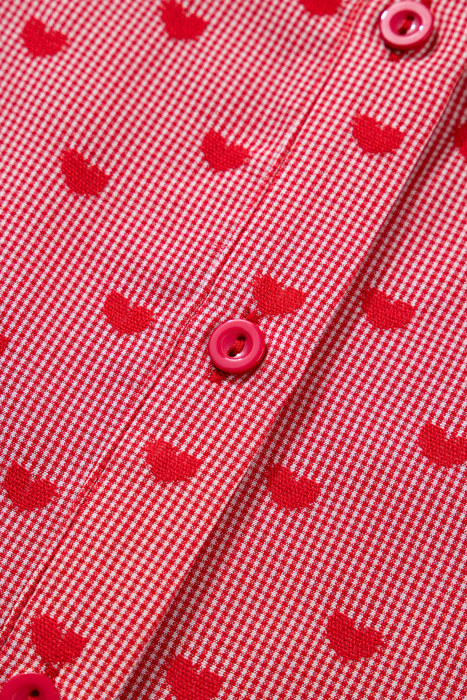 Charlie Sleeve Loose Valentine Shirt